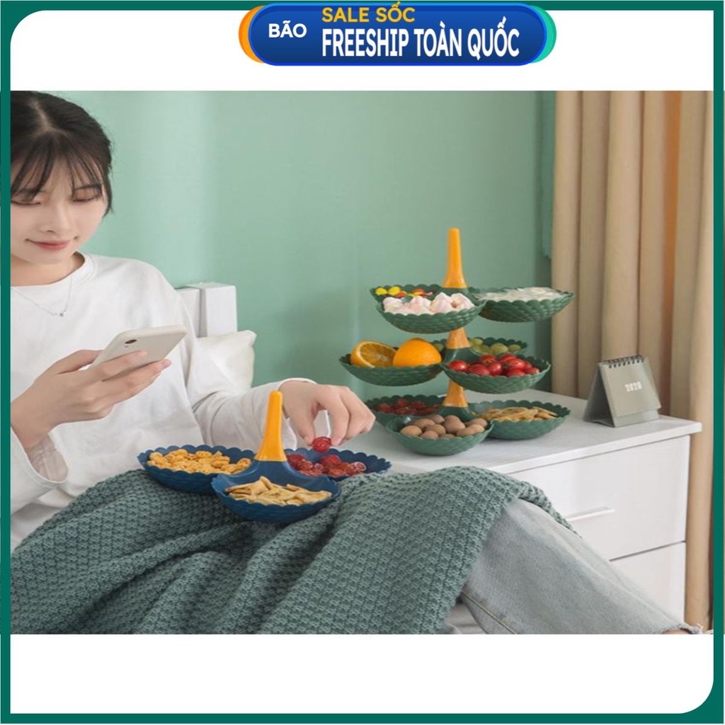 Khay Đựng Bánh Kẹo Nhiều Tầng Có Thể Tháo Rời Tiện Dụng .