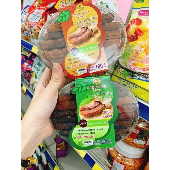 [SIÊU RẺ] SET 2 HỘP ME THÁI TÁCH HẠT XANH 200g/ ĐỎ 180g