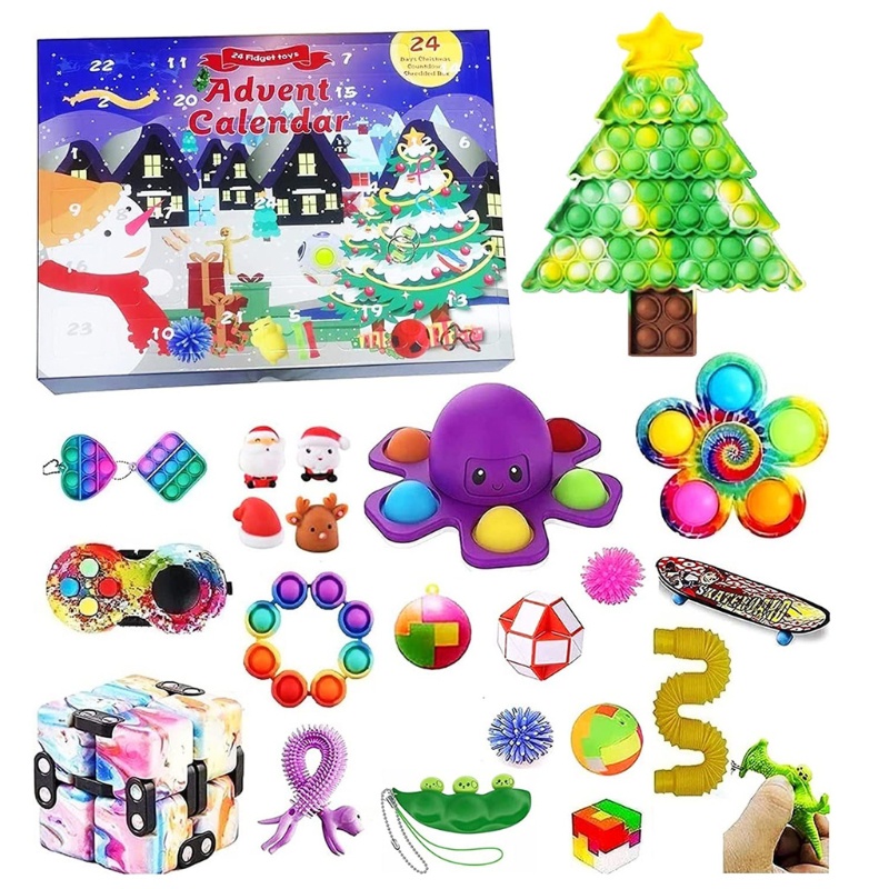 Đồ Chơi Squishy Hình Ông Già Noel / Người Tuyết / Nai Sừng Tấm Giúp Giảm Căng Thẳng