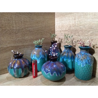 Lọ hoa decor mini hỏa biến - Gốm sứ Bát Tràng