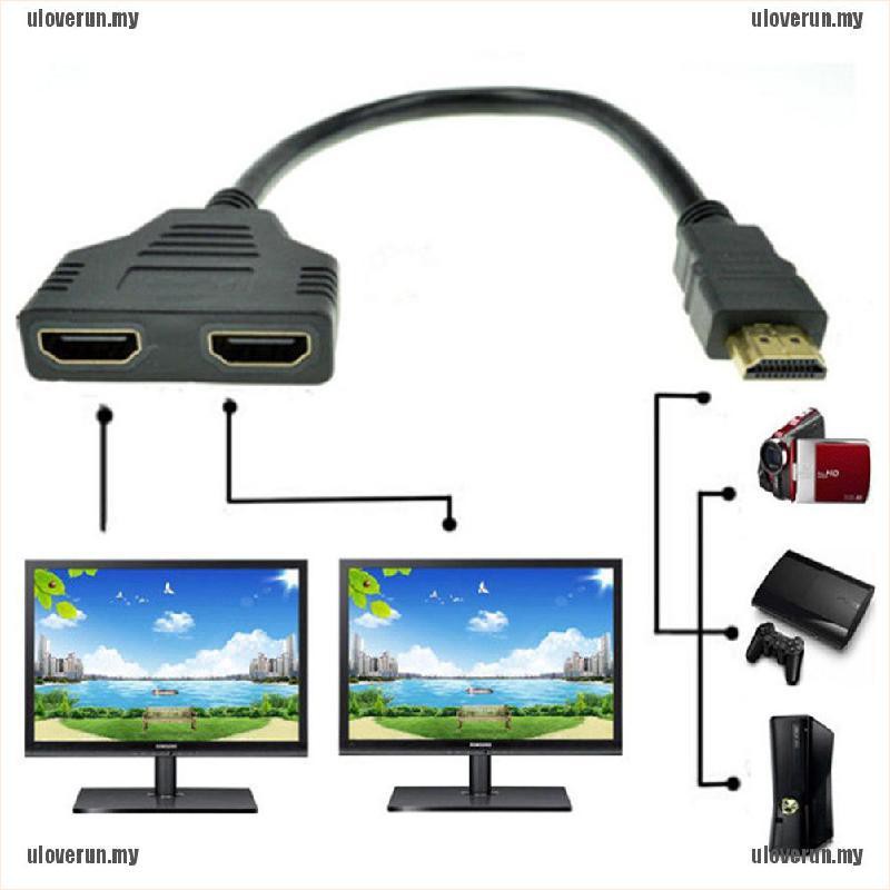 Bộ Chia Cổng Hdmi 1080p Sang 2 Đầu Cái 1 Trong 2