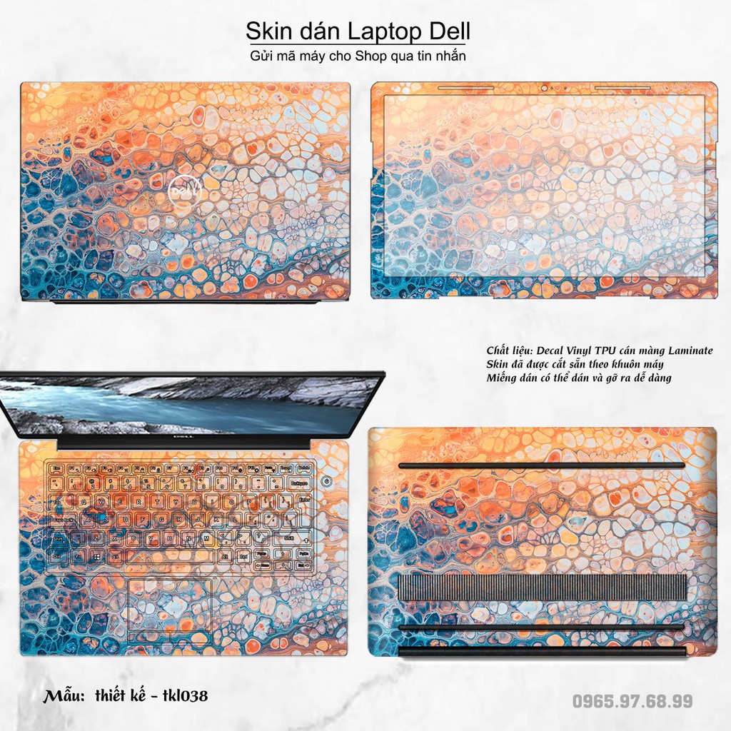 Skin dán Laptop Dell in hình thiết kế nhiều mẫu 6 (inbox mã máy cho Shop)