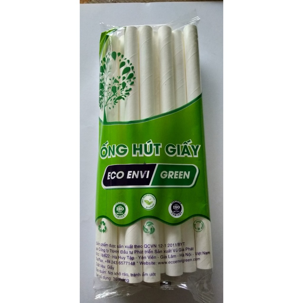 Ống hút phi 12 - 2 bịch 30 ống