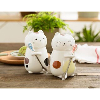 Cốc sứ chú mèo lắm chiêu