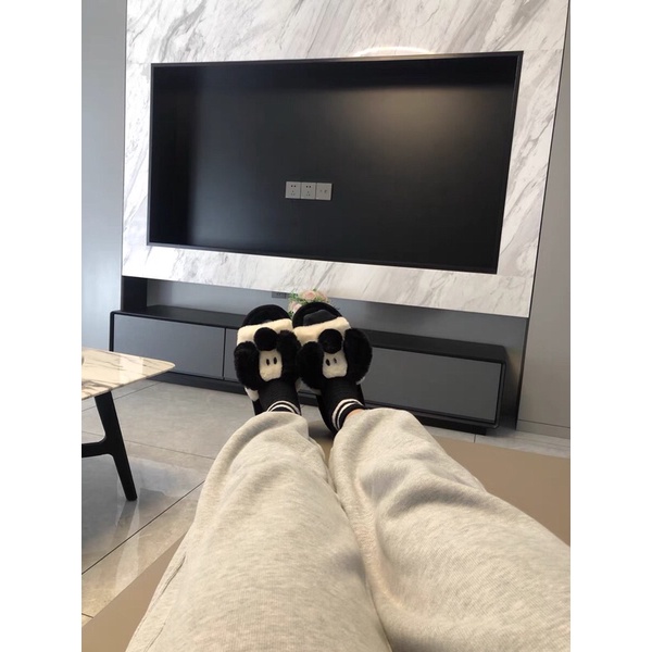 Dép bông đi trong nhà nam nữ hình thú đáng yêu kèm ảnh thật