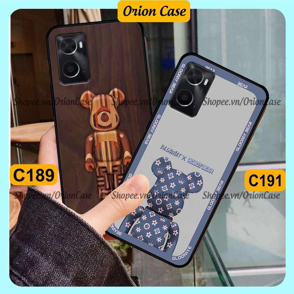 Ốp lưng Oppo A36 - A76 in hình bearbrick 3D thời trang, cá tính. ốp chống sốc, bền đẹp