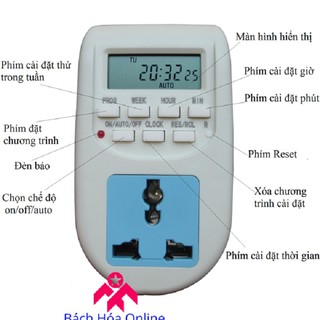 Ổ cắm hẹn giờ bật tắt điện tử AL06