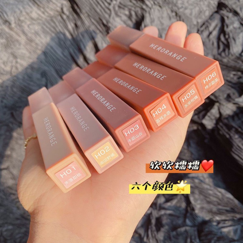 (CHÍNH HÃNG) Son kem vỏ cam HERORANGE mịn lì mềm môi căng mọng Nude Colordiary siêu hot trend HERO13 NỘI ĐỊA TRUNG | WebRaoVat - webraovat.net.vn