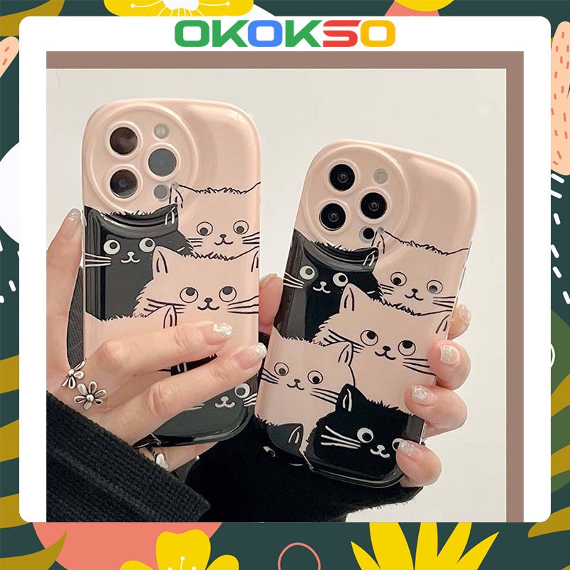 Suitable for OPPO mobile phone shell Reno7pro/reno6/5 new cartoon air  cushion shell cute cat