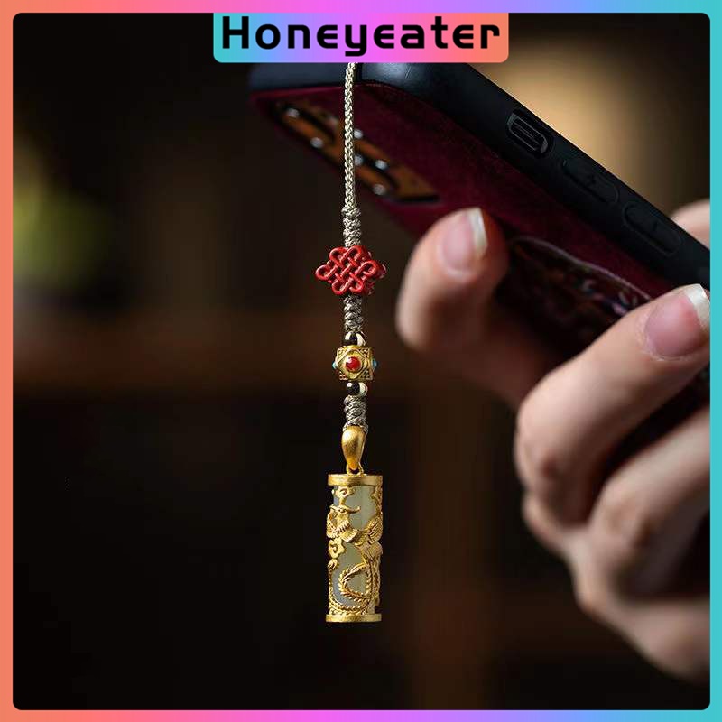Dây Đeo Điện Thoại Di Động Mặt Rồng Phượng Hoàng Phụ Kiện Ổ Đĩa USB Cho Cặp Đôi