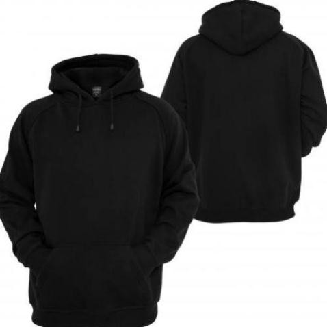 "RẺ VÔ ĐỊCH" có bigsize đến hơn 100kg vải nỉ bông dày mịn ÁO HOODIE TRƠN MÀU ĐEN CAO CẤP | BigBuy360 - bigbuy360.vn
