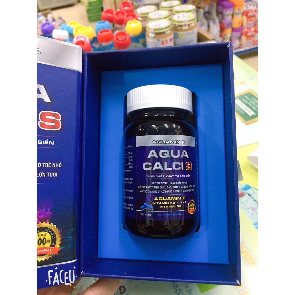 AQUA CALCI S - Calci Từ Tảo Biển Không Gây Nóng, Táo Bón Khi Sử Dụng