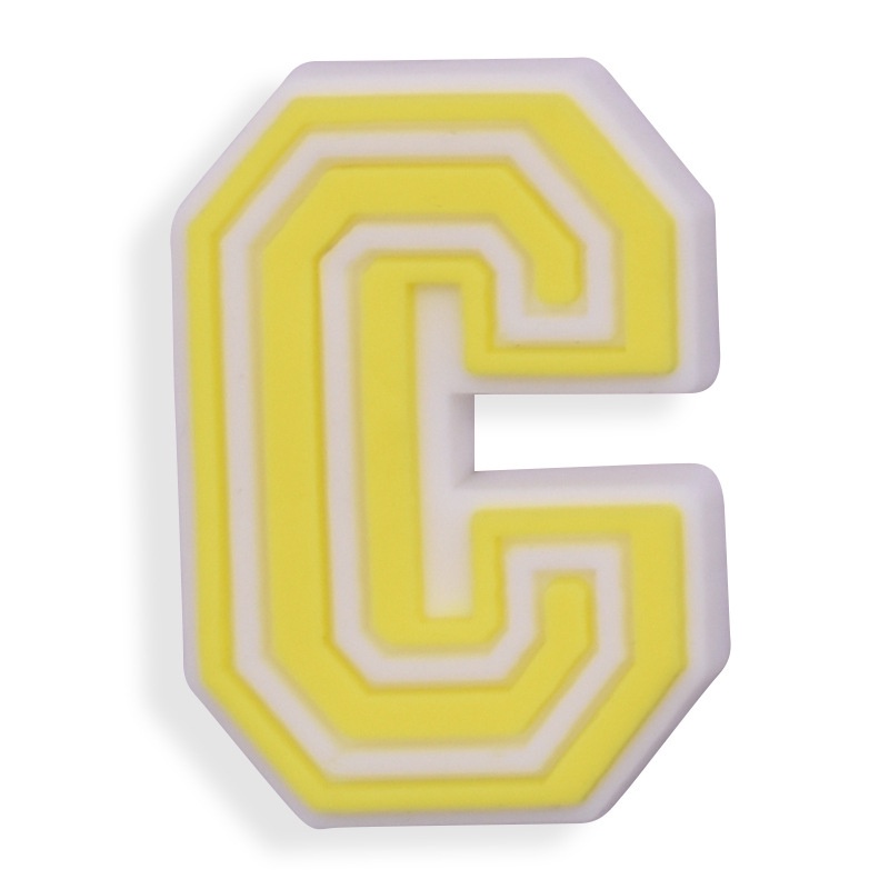 Phụ Kiện Trang Trí Giày Hình Chữ Cái Jibitz Hoạt Hình Màu Thạch Dễ Thương