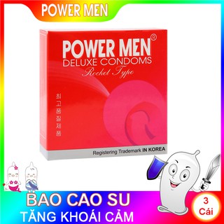 Bao cao su Powermen Rocket hộp 3 bcsro3