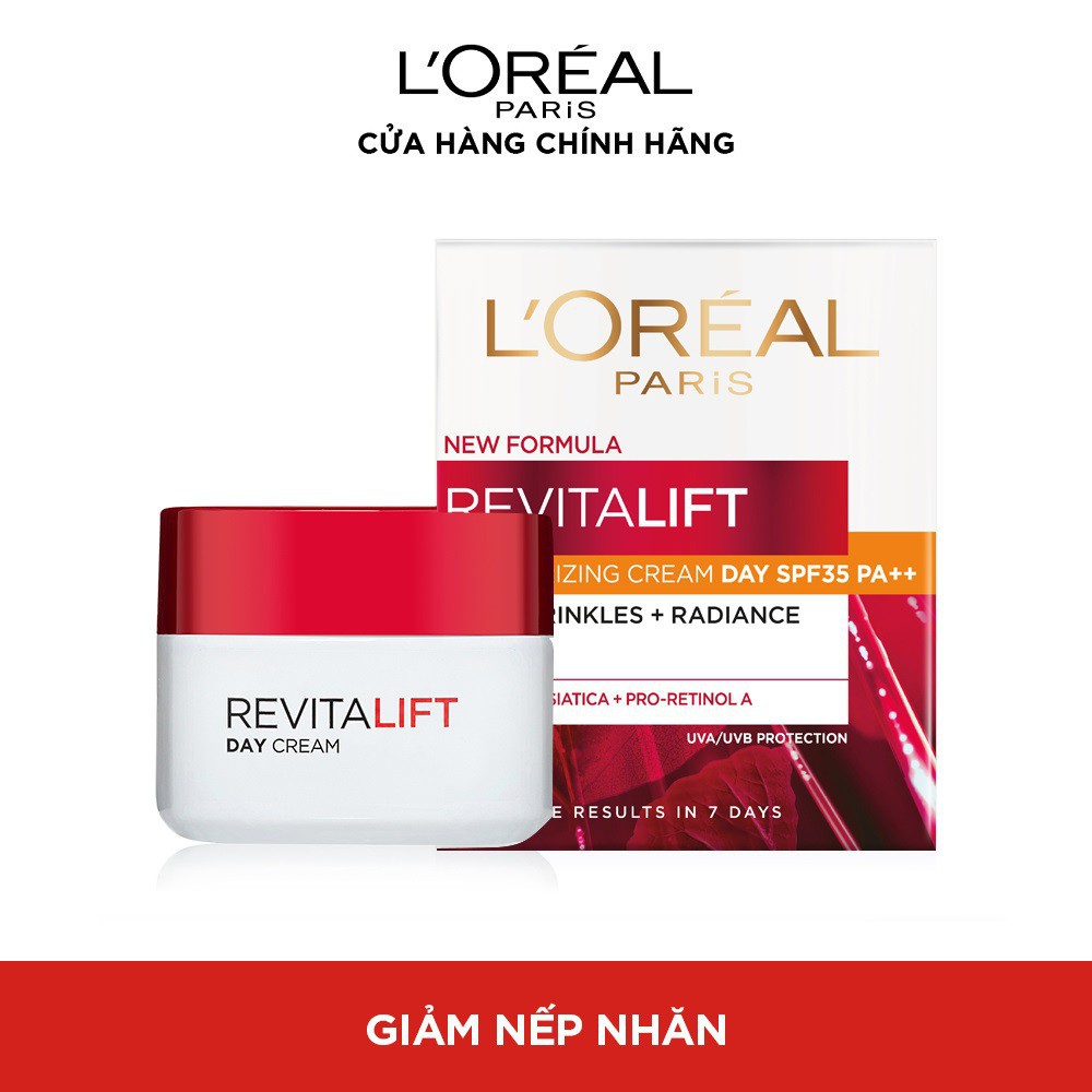 Kem dưỡng da tươi trẻ ban ngày chống lão hóa L'ORÉAL Revitalift Day SPF35 PA++ 50ml (kem ngày) | BigBuy360 - bigbuy360.vn