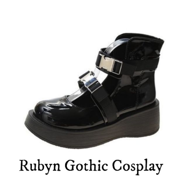 [CÓ SẴN] 🔥 Giày Boot Chiến Binh Gothic độc lạ, cá tính  ( NHÁM VÀ BÓNG ) Ảnh thật ở cuối | BigBuy360 - bigbuy360.vn