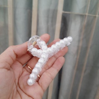 Kẹp tóc kiểu giọt nước đính Hạt (8 cm)