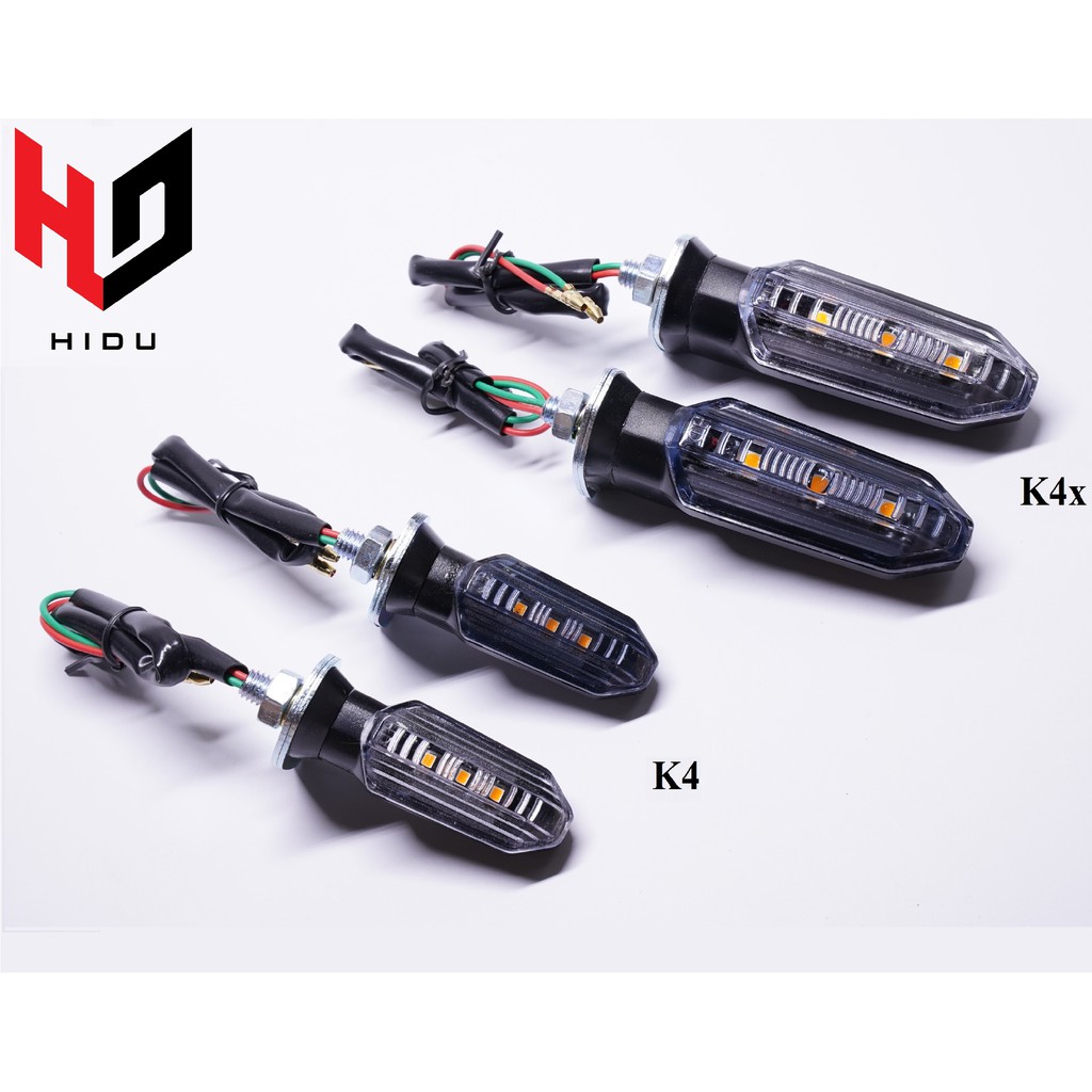 Đèn xi nhan K4x CHÍNH HÃNG HIDU kiểu winner X cho các dòng xe vario, exciter 150, NVX, MSX, CBR ,MT15,R15V3 , PKl, PKN