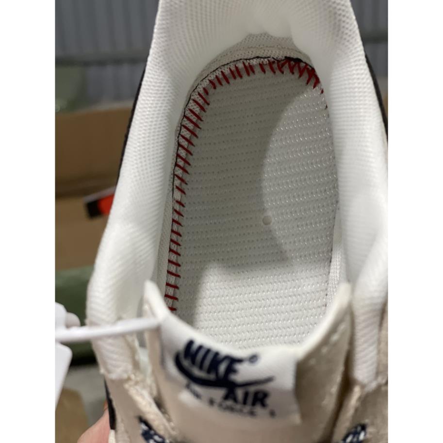 🇯🇵 Giày Thể Thao Nam Nữ, Giày_Nike trắng sữa viền than Air Force 1 Hàng Đẹp Full Box Bill hót nhất 2022 giày à1 nam