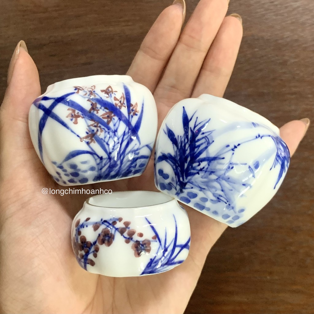 Cóng Than Lửa Chào Mào Dáng Khế Vẽ Mai Lan Cúc Trúc