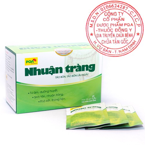 [Hàng chính hãng] PQA Cốm Nhuận Tràng chữa táo bón hộp 25 gói | BigBuy360 - bigbuy360.vn