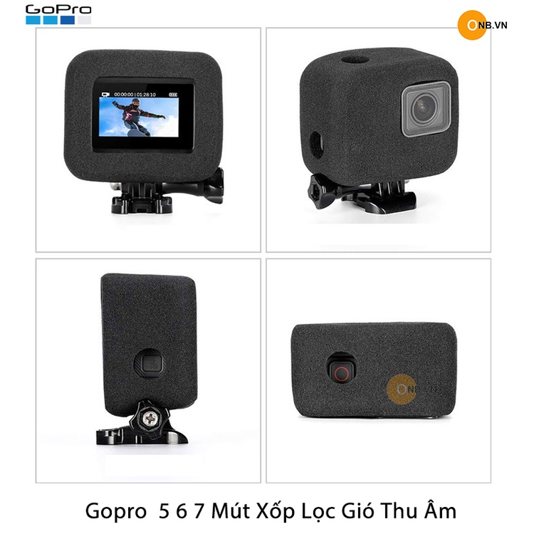 Gopro 7 6 5 Mút Xốp Lọc Gió Thu Âm