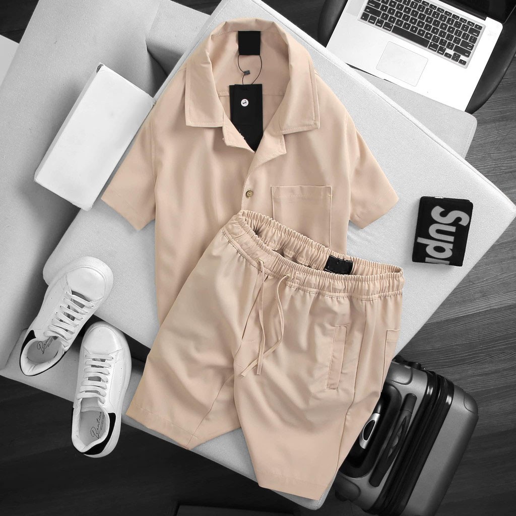 Bộ quần áo nam mùa hè chất tằm Thái mát, đứng form - Mặc đi chơi đi biển cực chất | BigBuy360 - bigbuy360.vn