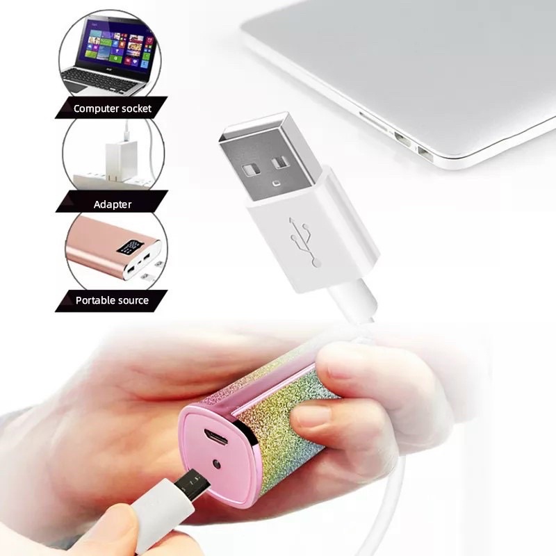 Máy Tỉa Lông Mày/Lông Cơ Thể Mini 2 Trong 1 Không Đau Nhỏ Gọn Tiện Dụng Cho Nữ
