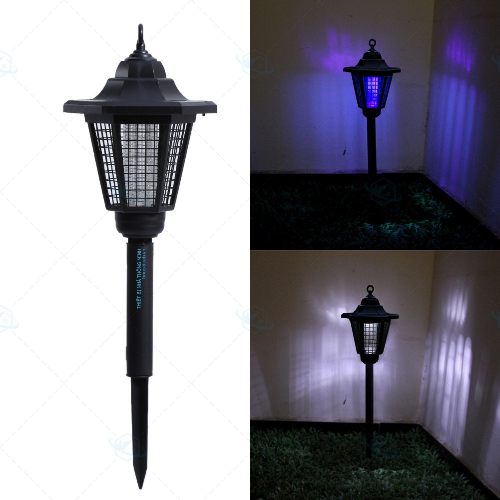 Đèn sân vườn bắt muỗi năng lượng mặt trời HT010