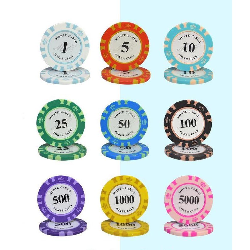 Chip Poker Phỉnh Poker Có Số Cao Cấp