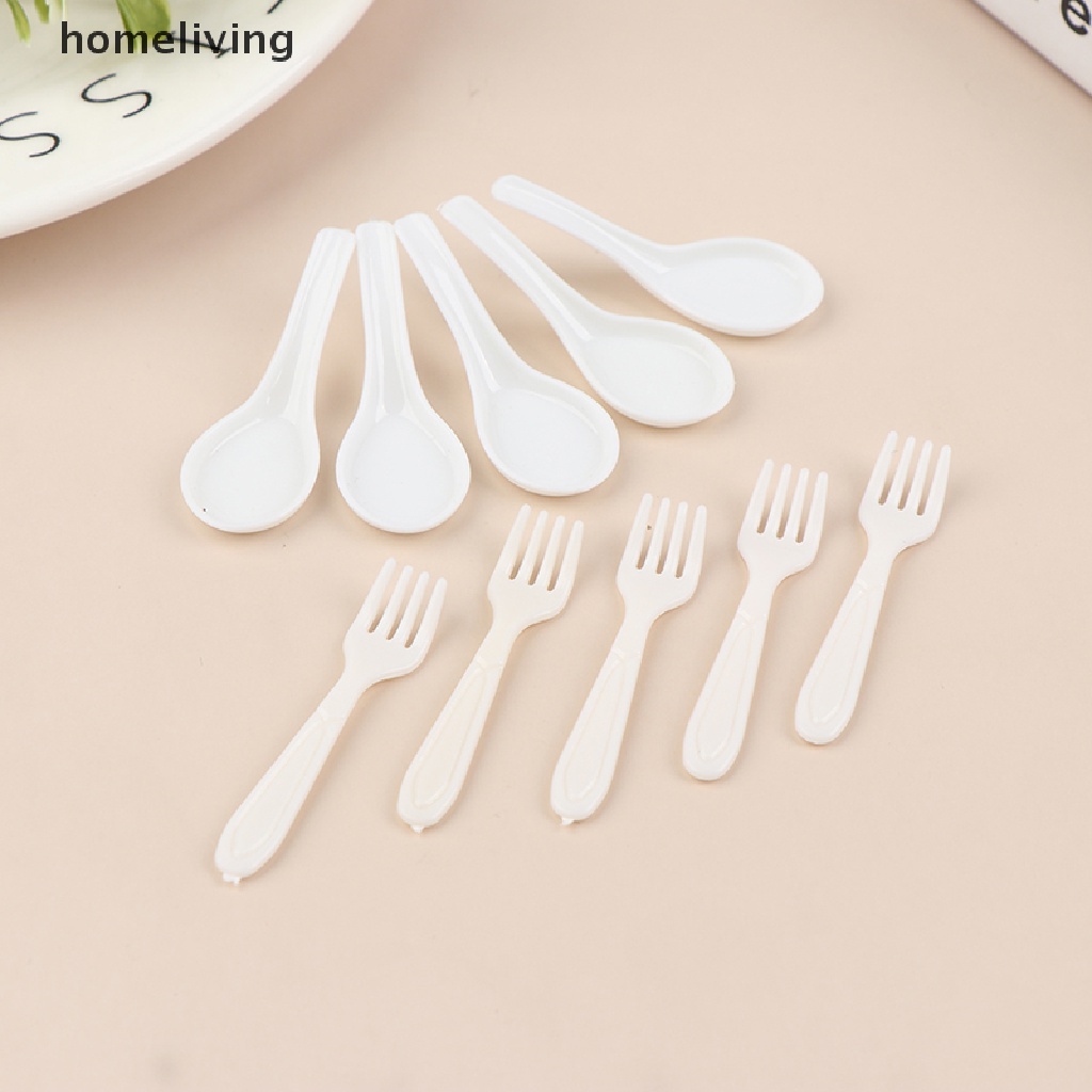 Set 10 Muỗng Nĩa Trang Trí Nhà Búp Bê Đáng Yêu