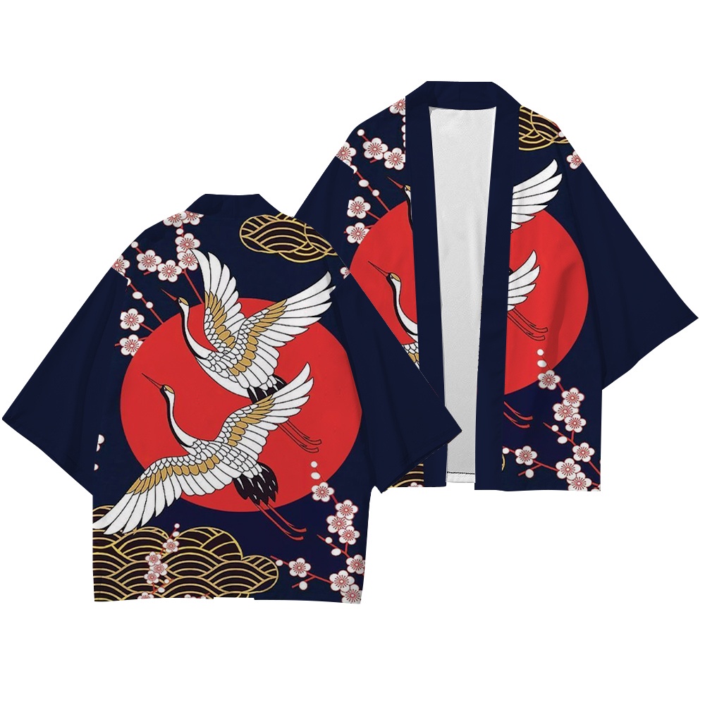 Áo Choàng Tắm Tay Lỡ 3 / 4 Phong Cách Kimono Thời Trang Mùa Hè Quyến Rũ Cho Nam