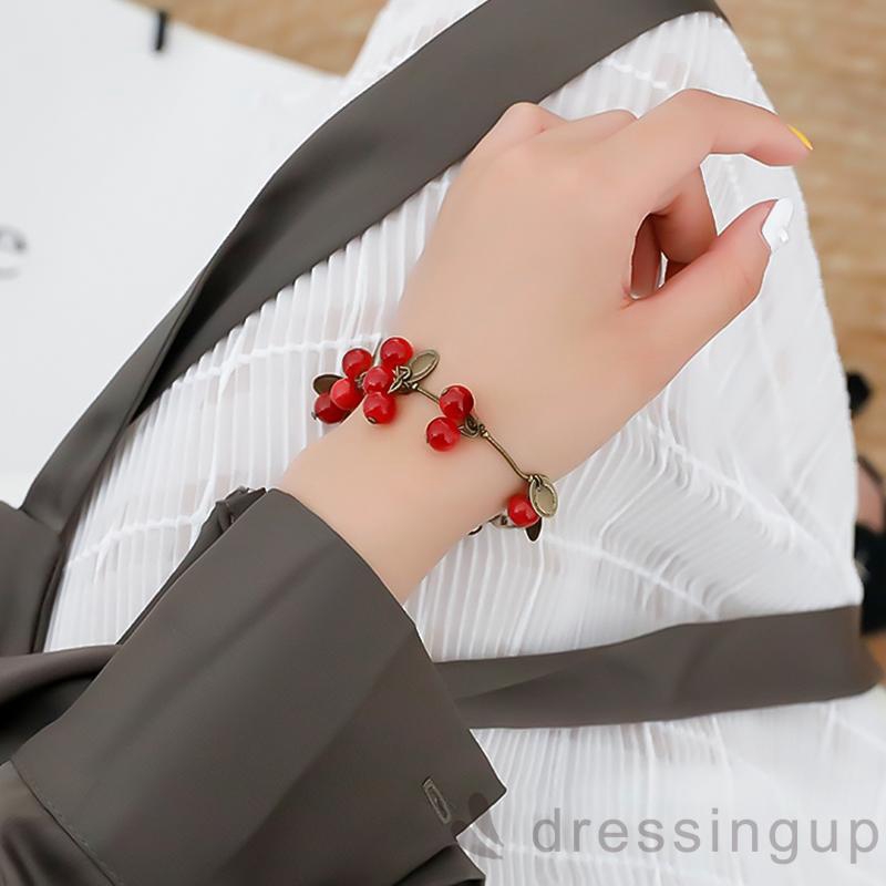 Vòng tay đính đá kim loại phong cách thời trang cho phái nữ
