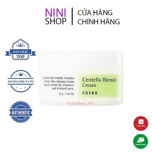 Kem rau má loại bỏ mụn COSRX Centella Blemish cream 30ml