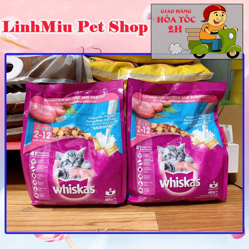 Thức ăn mèo con Whiskas 450g
