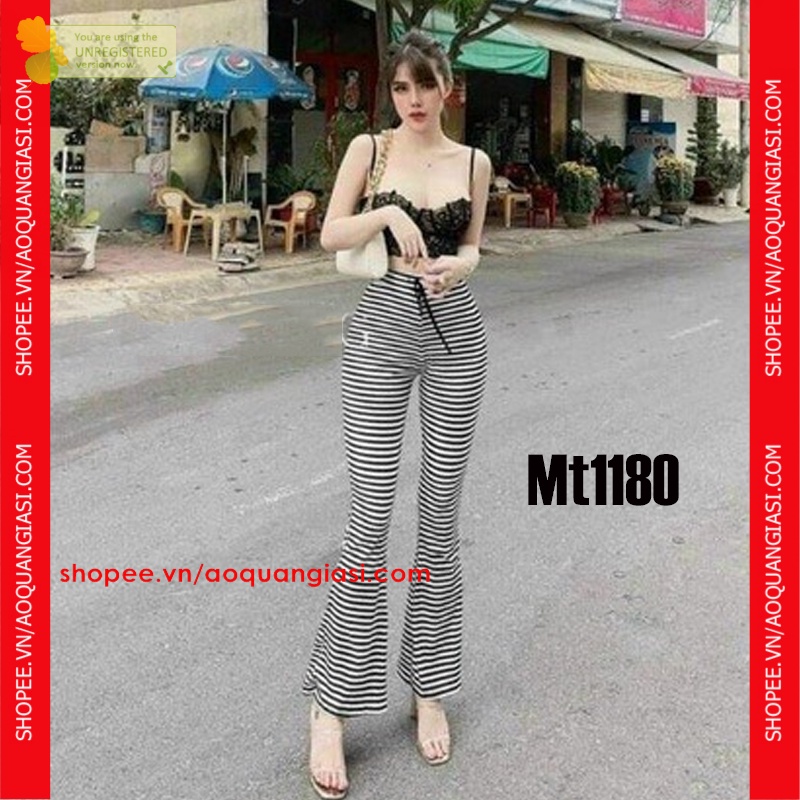 Quần Legging Dạng Loe Kiểu Hot Girl Sành điệu aoquangiasi.com mẫu hot trend không thể thiếu mt1180