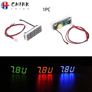 Chink mini car digital clock thermometer voltmeter 3 in 1 meter led display