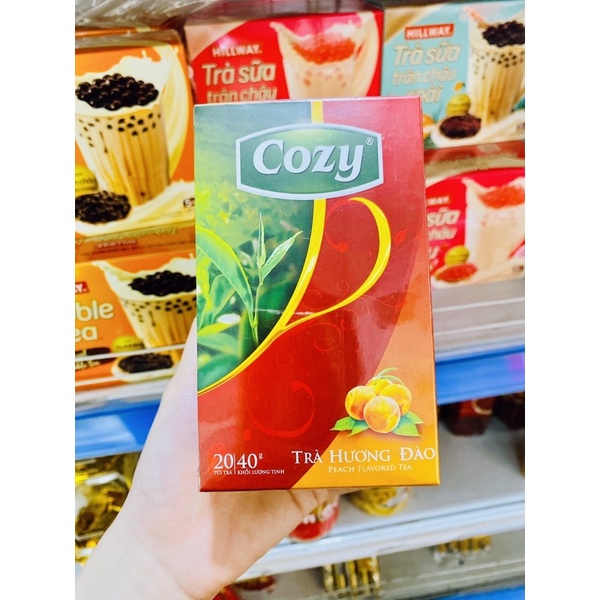 TRÀ TÚI LỌC COZY HƯƠNG ĐÀO/NHÀI/Ô LONG/HỒNG TRÀ