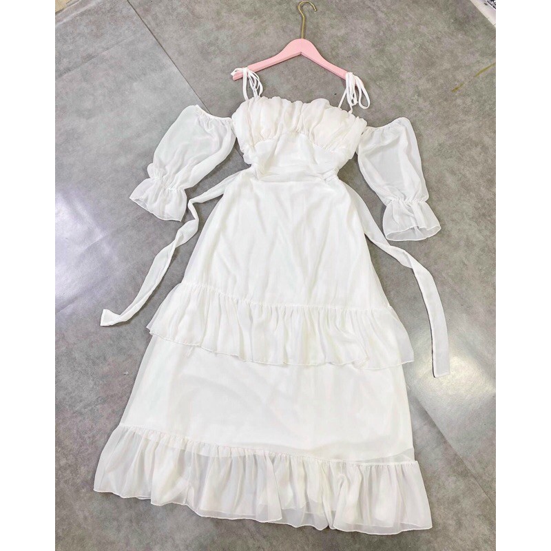 MAXI VOAN BÈO TẦNG VOAN 2 LỚP