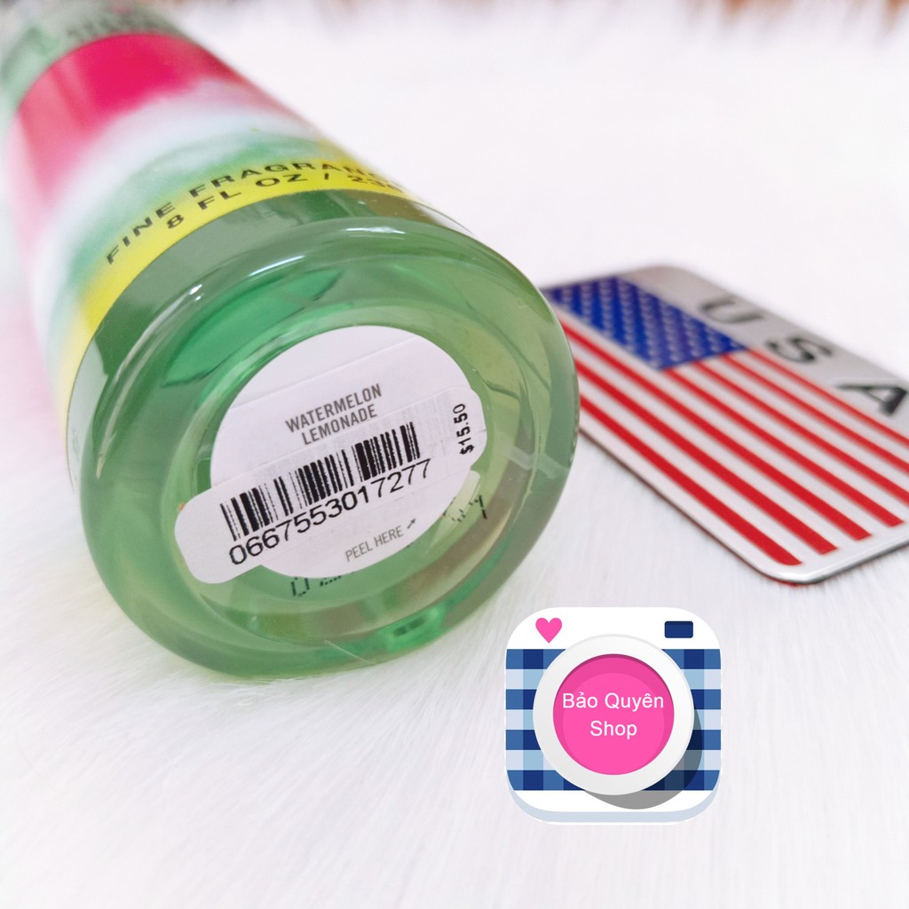 Xịt thơm toàn thân tông nước hoa Bath & Body Works - Watermelon Lemonade - Fine Fragrance Mist 236mL | BigBuy360 - bigbuy360.vn