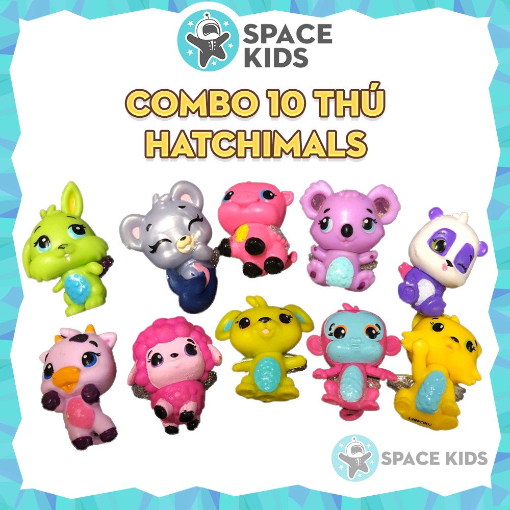 Combo 10 Thú Hatchimals các mùa cho bé hàng made in Việt Nam - Đồ chơi trẻ em Space Kids