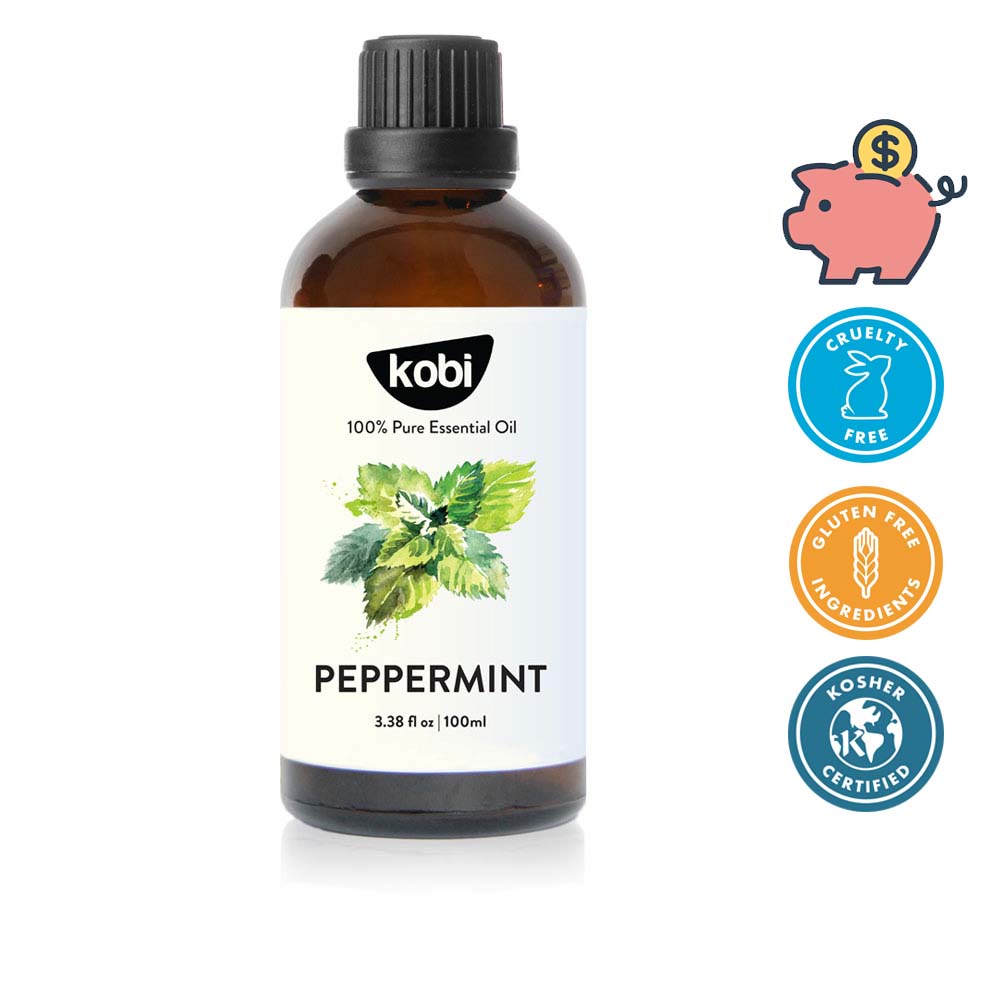 Tinh dầu Bạc Hà Kobi peppermint essential oil giúp thơm phòng, giải cảm, đuổi chuột hiệu quả - 100ml