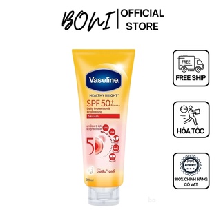 [tặng kèm vỉ kích trắng] Kem dưỡng thể chống nắng Vaseline 50x 320ml - Dưỡng thể trắng da body