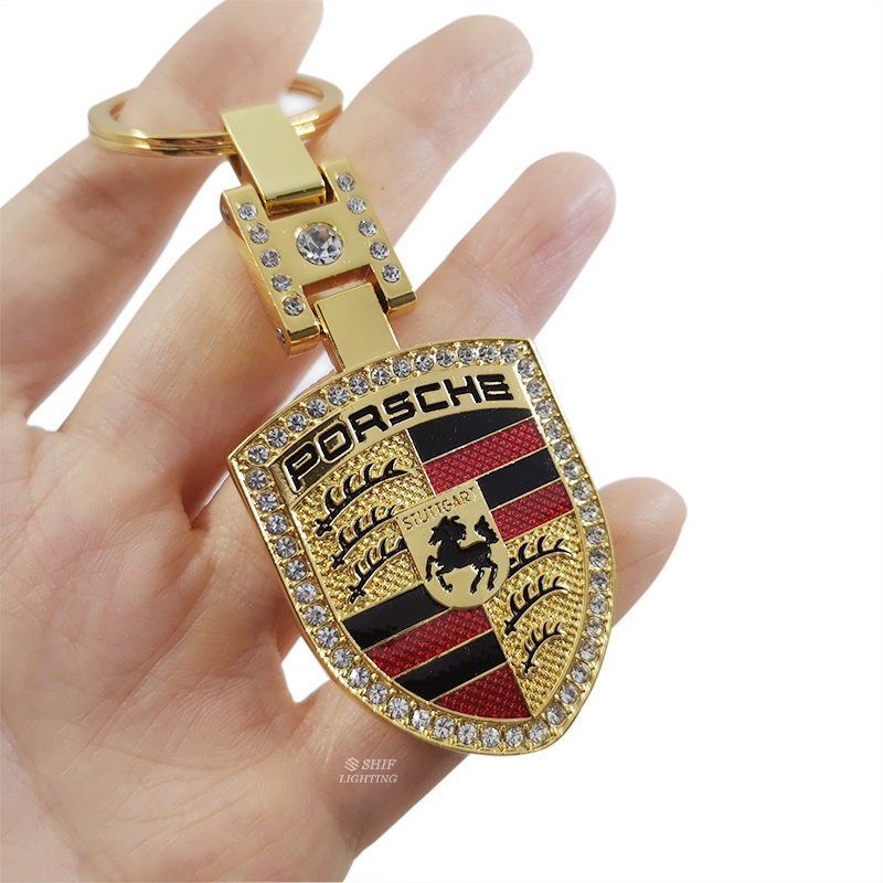 1 Móc Khóa Hình Logo Porsche Bằng Kim Loại