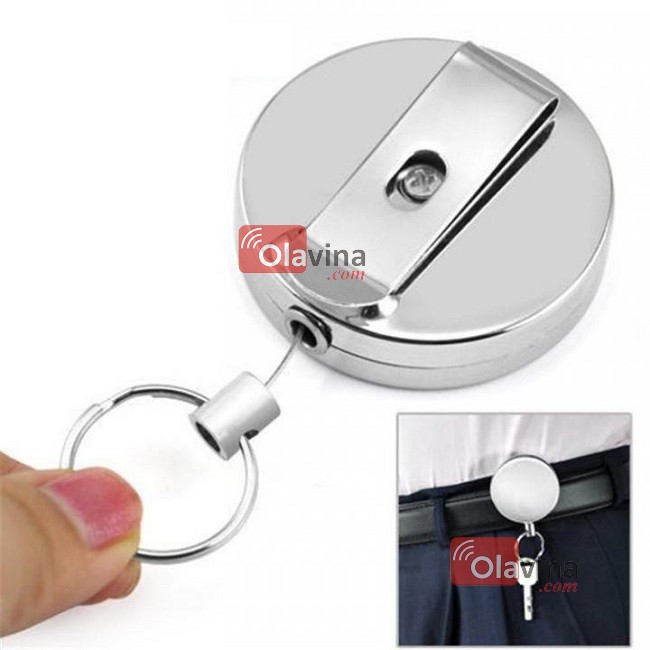 Móc treo chìa khóa dây rút lõi thép bọc nhựa siêu chắc