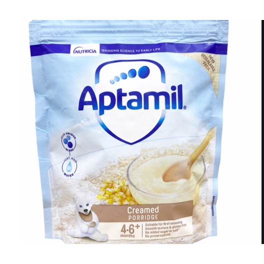 Bột Ăn Dặm Aptamil Anh Tháng Vị Gạo Sữa- Chuối- Ngô date t9/2024- t1/2025