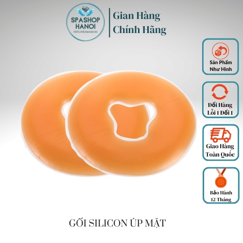 Gối Silicon Úp Mặt Chất Lượng Chính Hãng Dành Cho Spa Thẩm Mỹ Viện Độ Bền Cao Tiện Lợi Dùng Được Nhiều Lần Đầm Nặng 800G