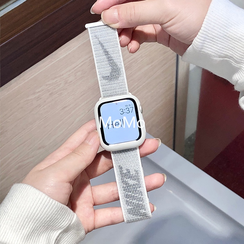 Dây Đeo Nylon Thoáng Khí Thay Thế Cho AP Watch Seri 7 6 5 SE 4 3 45mm 41 mm 38mm 42mm 40mm 45mm