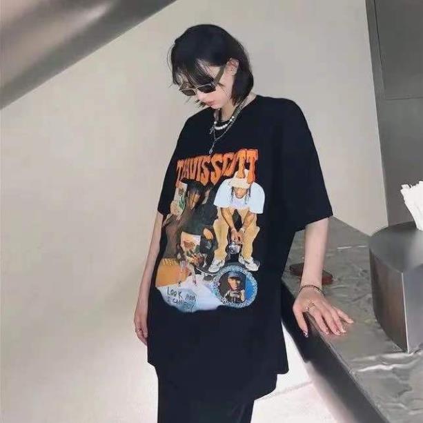 Áo thun tay lỡ Travis Scott Unisex phong cách ulzzang dáng rộng Hàn Quốc
