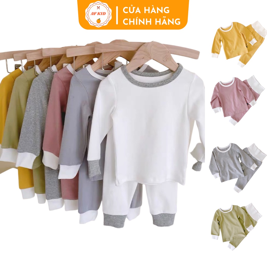 Bộ Quần Áo Trẻ Em Dài Tay Minky Mom Bozip Dài Cao Cấp Cho Bé Chất Borip Dày Dặn Siêu Ấm Mùa Thu Đông Size 5-17kg